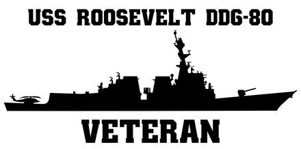 Shop for your Black USS Roosevelt DDG-80 sticker/decal at Arizona Black Mesa.