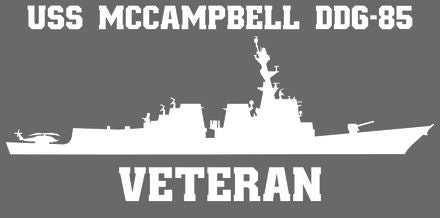 Shop for your White USS McCampbell DDG-85 sticker/decal at Arizona Black Mesa.