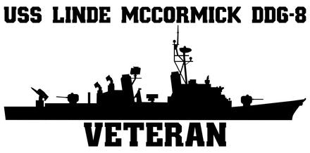 Shop for your Black USS Linde McCormick DDG-8 sticker/decal at Arizona Black Mesa.
