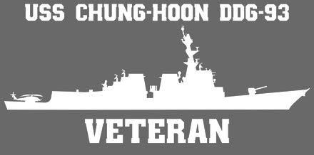 Shop for your White USS Chung Hoon DDG-93 sticker/decal at Arizona Black Mesa.