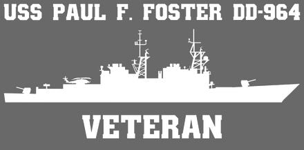 Shop for your White USS Paul E. Foster DD-964 (VLS) sticker/decal at Arizona Black Mesa.