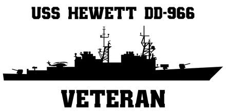Shop for your Black USS Hewett DD-966 (ASROC) sticker/decal at Arizona Black Mesa.