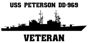 Shop for your Black USS Peterson DD-969 (ASROC) sticker/decal at Arizona Black Mesa.