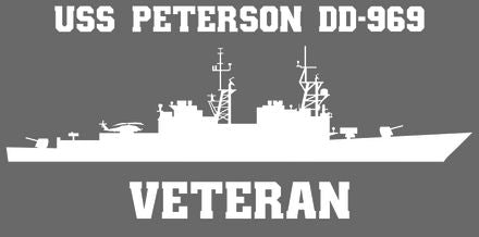Shop for your White USS Peterson DD-969 (ASROC) sticker/decal at Arizona Black Mesa.