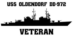 Shop for your Black USS Oldendorf DD-972 (ASROC) sticker/decal at Arizona Black Mesa.