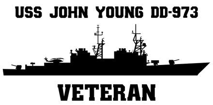 Shop for your Black USS John Young DD-973 (ASROC) sticker/decal at Arizona Black Mesa.