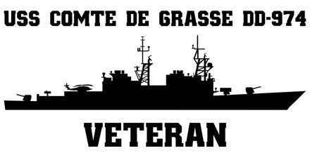 Shop for your Black USS Comte De Grasse DD-974 (ASROC) sticker/decal at Arizona Black Mesa.
