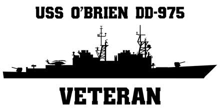 Shop for your Black USS O'Brien DD-975 (VLS) sticker/decal at Arizona Black Mesa.