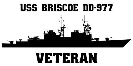 Shop for your Black USS Briscoe DD-977 (ASROC) sticker/decal at Arizona Black Mesa.