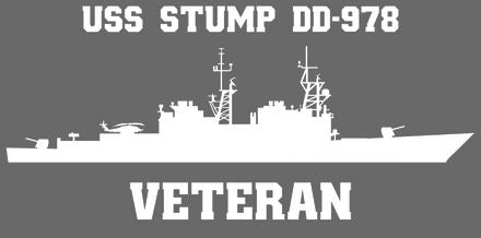 Shop for your White USS Stump DD-978 (VLS) sticker/decal at Arizona Black Mesa.