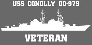 Shop for your White USS Conolly DD-979 (ABL) sticker/decal at Arizona Black Mesa.