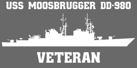 Shop for your White USS Moosbrugger DD-980 (ASROC) sticker/decal at Arizona Black Mesa.