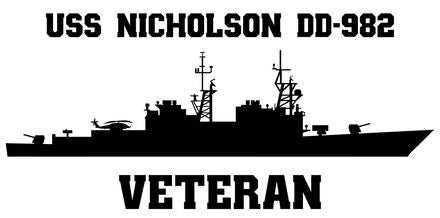 Shop for your Black USS Nicholson DD-982 (ASROC) sticker/decal at Arizona Black Mesa.