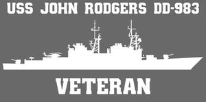 Shop for your White USS John Rodgers DD-983 (ABL) sticker/decal at Arizona Black Mesa.