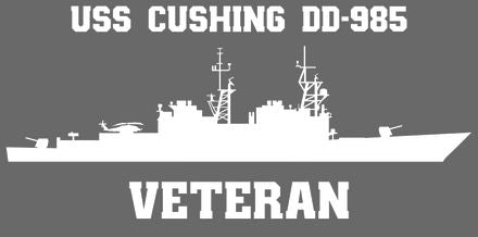 Shop for your White USS Cushing DD-985 (VLS) sticker/decal at Arizona Black Mesa.