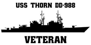 Shop for your Black USS Thorn DD-988 (VLS) sticker/decal at Arizona Black Mesa.