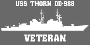 Shop for your White USS Thorn DD-988 (VLS) sticker/decal at Arizona Black Mesa.