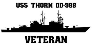 Shop for your Black USS Thorn DD-988 (ASROC) sticker/decal at Arizona Black Mesa.