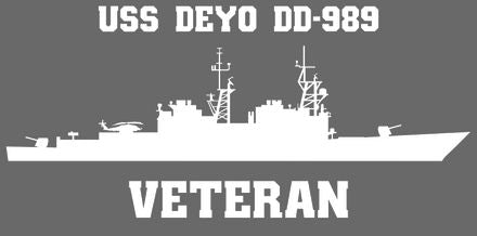 Shop for your White USS Deyo DD-989 (VLS) sticker/decal at Arizona Black Mesa.