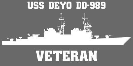 Shop for your White USS Deyo DD-989 (ASROC) sticker/decal at Arizona Black Mesa.