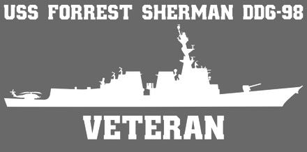 Shop for your White USS Forrest Sherman DDG-98 sticker/decal at Arizona Black Mesa.