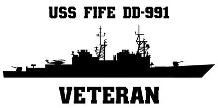 Shop for your Black USS Fife DD-991 (VLS) sticker/decal at Arizona Black Mesa.