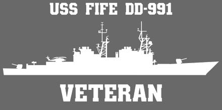 Shop for your White USS Fife DD-991 (VLS) sticker/decal at Arizona Black Mesa.