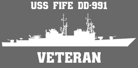 Shop for your White USS Fife DD-991 (ASROC) sticker/decal at Arizona Black Mesa.