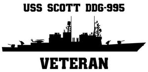 Shop for your Black USS Scott DDG-995 sticker/decal at Arizona Black Mesa.