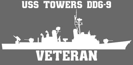 Shop for your White USS Towers DDG-9 sticker/decal at Arizona Black Mesa.