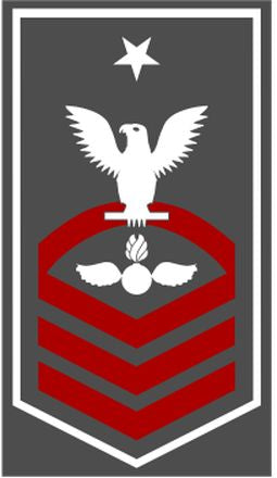 Shop for your White with Red Stripes Sticker Decal Aviation Ordnancemen Senior Chief (AOSC) at Arizona Black Mesa.