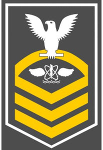 Shop for your White with Gold Stripes Sticker Decal Naval Aircrewman Senior Chief (AWSC) at Arizona Black Mesa.