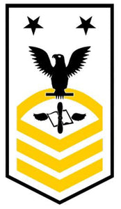 Shop for your Black with Gold Stripes Sticker Decal Aviation Maintenance Administrationmen Master Chief (AZMC) at Arizona Black Mesa.