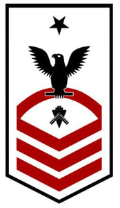 Shop for your Black with Red Stripes Sticker Decal Builder Senior Chief (BUSC) at Arizona Black Mesa.
