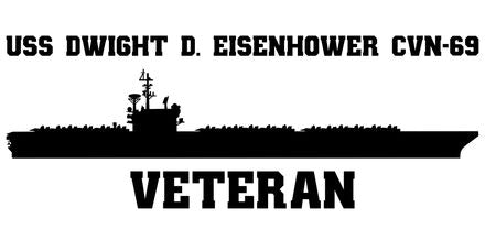 Shop for your Black USS Dwight D. Eisenhower CVN-69 sticker/decal at Arizona Black Mesa.