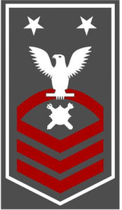 Shop for your White with Red Stripes Sticker Decal Explosive Ordnance Disposal Technicians Master Chief (EODMC) at Arizona Black Mesa.