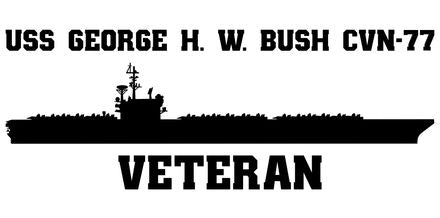 Shop for your Black USS George H. W. Bush CVN-77 sticker/decal at Arizona Black Mesa.