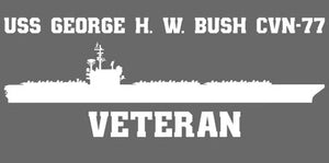 Shop for your White USS George H. W. Bush CVN-77 sticker/decal at Arizona Black Mesa.