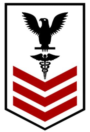 Shop for your Black with Red Stripes Sticker Decal Hospital Corpsmen First Class (HM1) at Arizona Black Mesa.