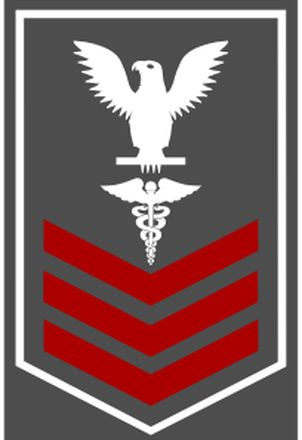 Shop for your White with Red Stripes Sticker Decal Hospital Corpsmen First Class (HM1) at Arizona Black Mesa.