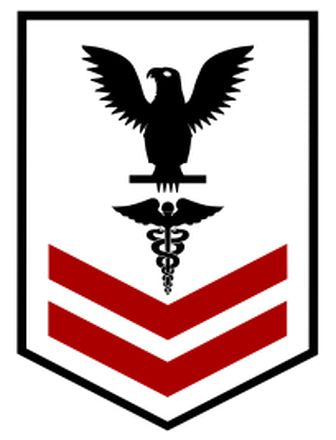 Shop for your Black with Red Stripes Sticker Decal Hospital Corpsmen Second Class (HM2) at Arizona Black Mesa.