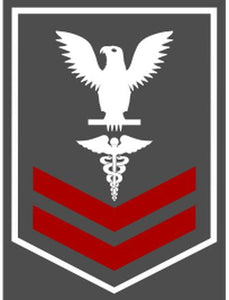 Shop for your White with Red Stripes Sticker Decal Hospital Corpsmen Second Class (HM2) at Arizona Black Mesa.