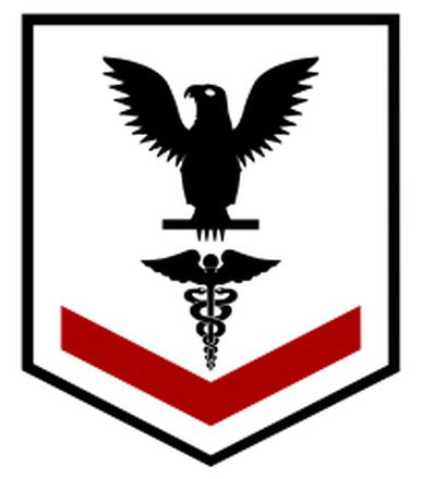 Shop for your Black with Red Stripes Sticker Decal Hospital Corpsmen Third Class (HM3) at Arizona Black Mesa.
