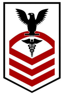 Shop for your Black with Red Stripes Sticker Decal Hospital Corpsmen Chief (HMC) at Arizona Black Mesa.