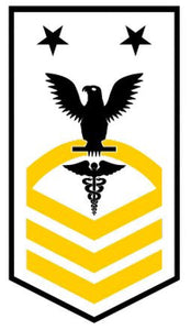Shop for your Black with Gold Stripes Sticker Decal Hospital Corpsmen Master Chief (HMMC) at Arizona Black Mesa.