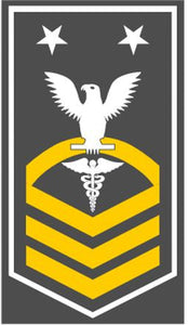 Shop for your White with Gold Stripes Sticker Decal Hospital Corpsmen Master Chief (HMMC) at Arizona Black Mesa.