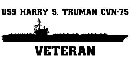 Shop for your Black USS Harry S. Truman CVN-75 sticker/decal at Arizona Black Mesa.