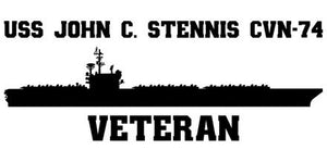 Shop for your Black USS John C. Stennis CVN-74 sticker/decal at Arizona Black Mesa.