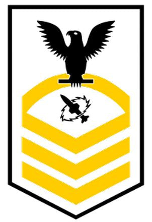 Shop for your Black with Gold Stripes Sticker Decal Missile Technician Chief (MTC) at Arizona Black Mesa.