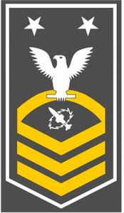 Shop for your White with Gold Stripes Sticker Decal Missile Technician Master Chief (MTMC) at Arizona Black Mesa.